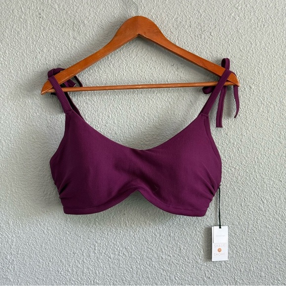 Shade & Shore Bikini‎ Top Size 38 DD NWT Shoulder Ties - Picture 1 of 3